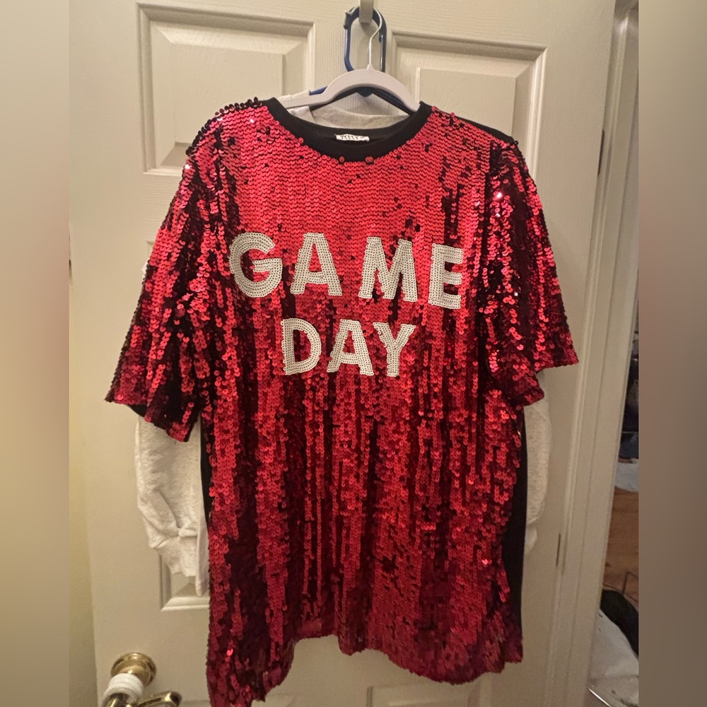 Why Dress Sequin GAME DAY Dress worn once